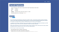 Desktop Screenshot of carrollopticians.com
