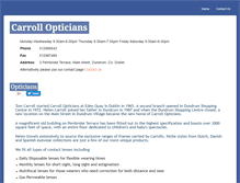 Tablet Screenshot of carrollopticians.com